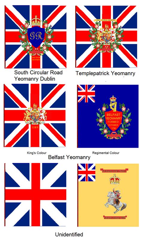 Sams Ramblings Development And History Of Irish Flags Pt8 Military Flags Of The 18th And 19th