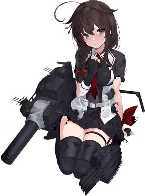 The Big Imageboard Tbib 1girl Ahoge Black Gloves Black Skirt Blue Eyes Braid Breasts Brown