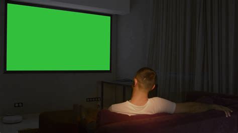 A Room With Large Green Screen Media Large Stock Footage SBV-348511111 ...