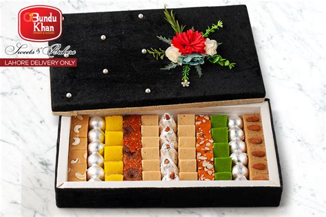 Black Velvet Box Of Sweets By Bundu Khan