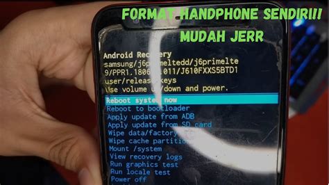 Cara Format Telefon Hard Reset Tutorial Cara Reset Smartphone Full