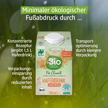 dmBio Haferdrink Konzentrat 0 5 l ergibt 1 5 l 0 5 l dauerhaft günstig