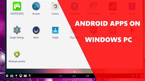 How To Run Android Apps On Pc Windows Youtube