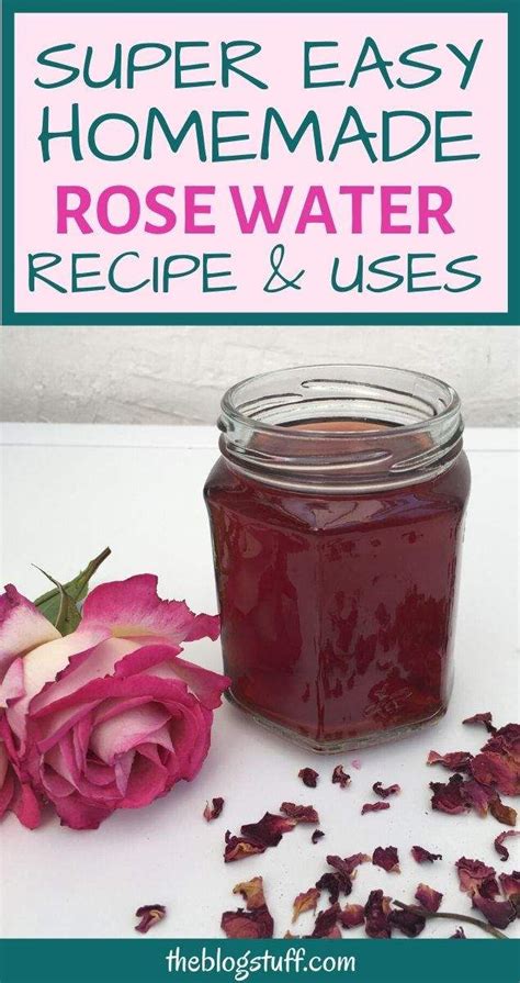 Homemade Rose Water Toner With Fresh And Dried Rose Petals Multiple Uses