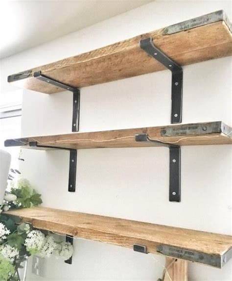 15cm Depth Metal Banded Scaffold Board Shelf With Lipped Metal Brack