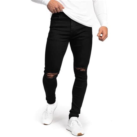 Descobrir 49 imagem calça jeans preta masculina rasgado no joelho br