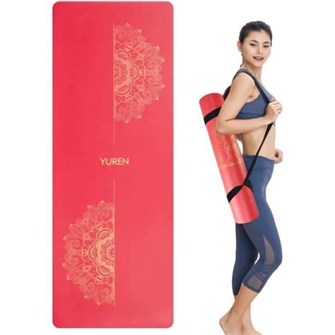 Tapis De Yoga Antid Rapant Caoutchouc Naturel X Cm Mm Epais