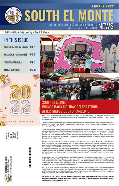 South El Monte News January 2022 By Issuu