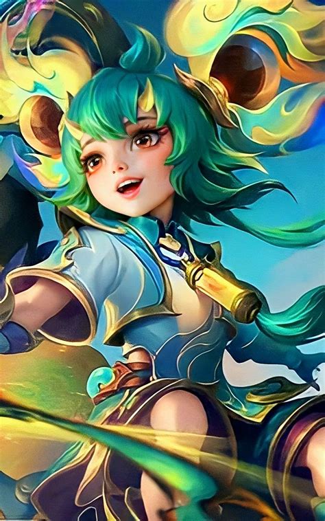 Nana Enhanced Mistbender Skin Wallpaper Mobile Legends