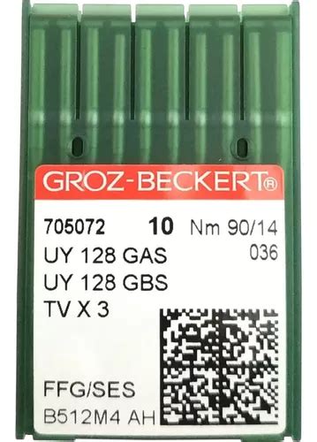 Agujas Groz Beckert Uy128gs Para Collaretera Pretinadora