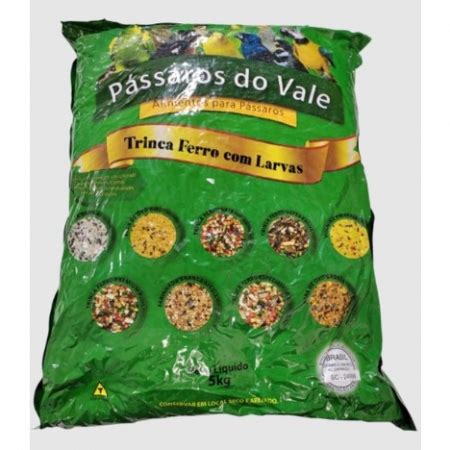 Mistura Trinca Ferro Larvas Pássaros Do Vale 5kg Agro e Pets