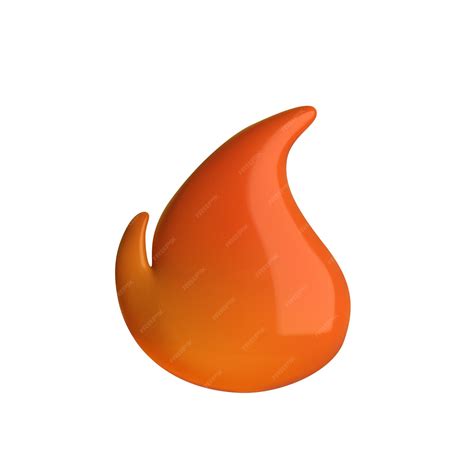 Premium Vector | Highquality 3D fire flame icon isolated on white
