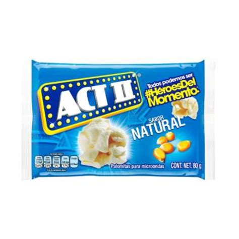 Palomitas Act Ii Sabor Natural G Walmart