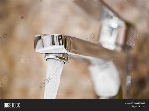 Water Flowing Faucet Image And Photo Free Trial Bigstock