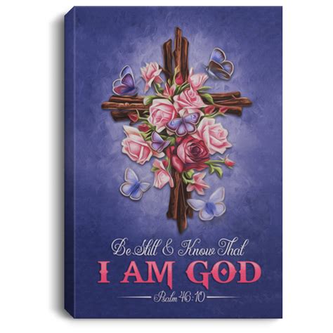 Psalm 46 10 Canvas Be Still And Know That I Am God Psalm 46 10 Canvas Cubebik