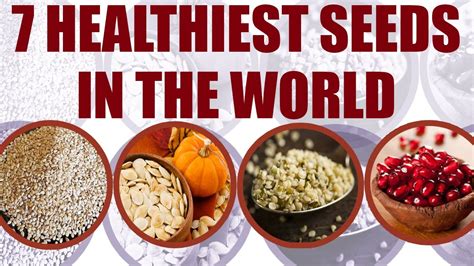 7 Healthiest Seeds And Health Benefits Check Out Here Boldsky Youtube