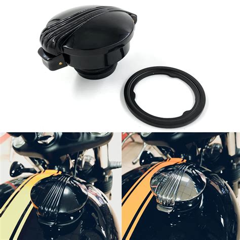 Motorcycle Petrol Fuel Gas Tank Cap Aluminum Monza Style Fuel Cap For