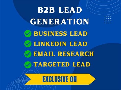 A list of B2B Lead Generation services. | Upwork