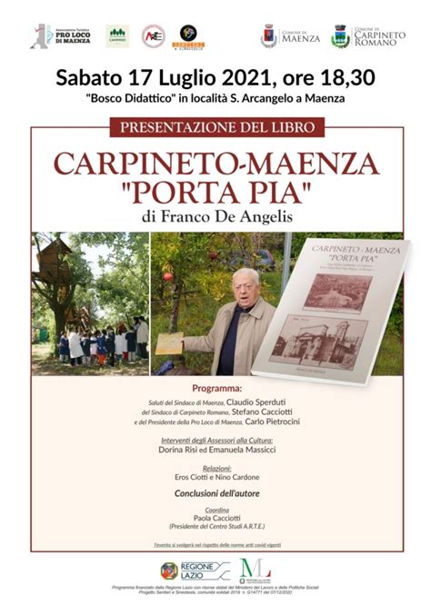 Presentazione Del Libro Carpineto Maenza Porta Pia Di Franco De