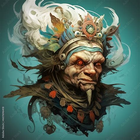 Slavic Folklore Creatures. Generative AI. A digital painting of a ...