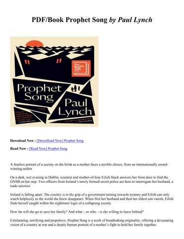 [PDF] Download Prophet Song By Paul Lynch by milfayola77 - Issuu