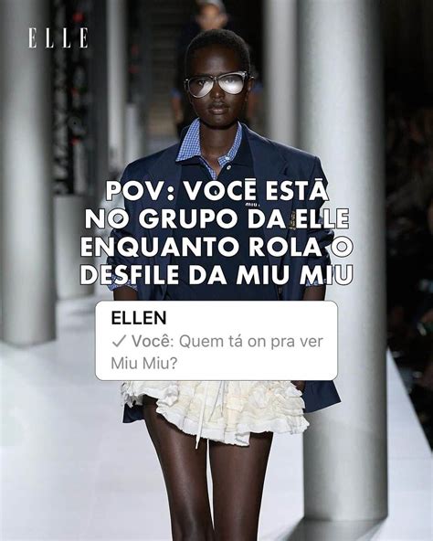 Elle Brasilさんのインスタグラム写真 Elle Brasilinstagram 「a Miumiu Fechou A