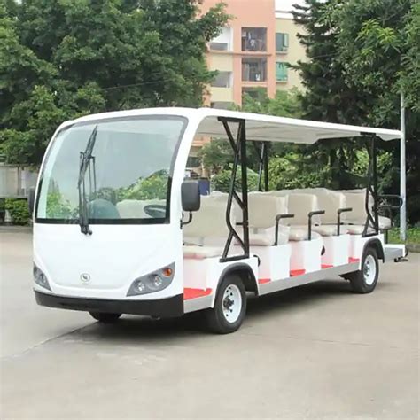 14 Seats Electric Sightseeing Shuttle Bus For Amusement Park