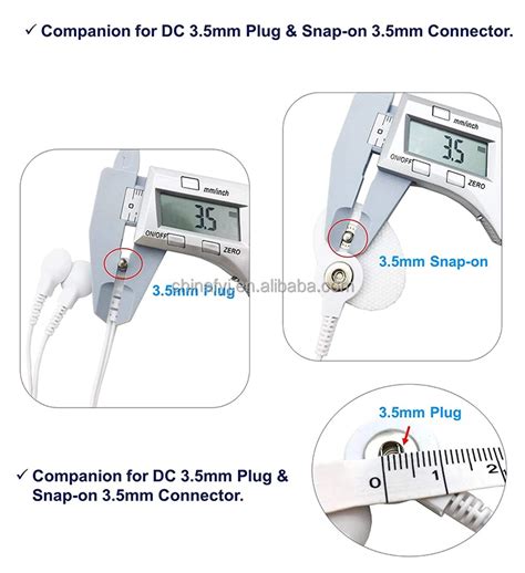 Portable Tens Cable Snap Electrode Lead Wire Connect With Tens Ems