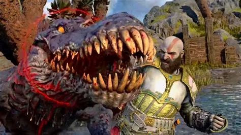 God Of War Ragnarök Dreki Boss Fight HDR Gameplay YouTube