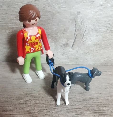 PLAYMOBIL FIGUR Frau Mit Hund Hundeleine EUR 3 99 PicClick DE