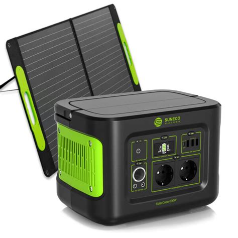 Powerstation Mit Solarpanel 400W SolarCube 100W Solarpanel