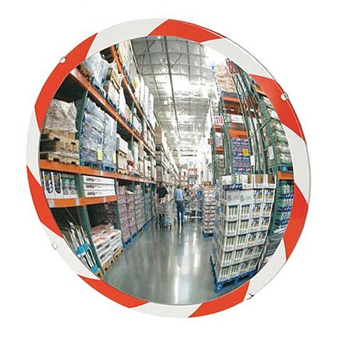 Round, Acrylic, Indoor Convex Mirror - 31AX33|DCVI-48T-SBRW-VT - Grainger