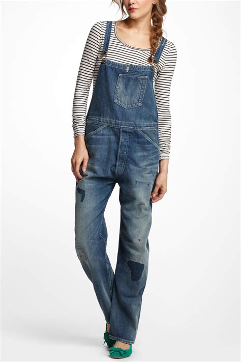 Anthropologie Levis Vintage Clothing Bib Brace Overalls In Blue Lyst