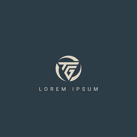 Premium Vector Minimal Creative Initial Based Tg Logo And Gt Logo