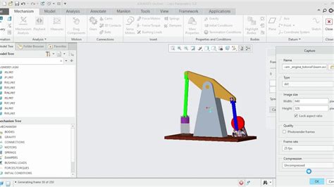 Saving The Mechanism Simulation Video In Creo Creo Beam Engine