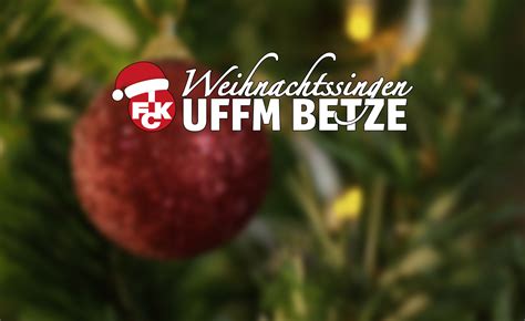 Jetzt Tickets sichern fürs Weihnachtssingen uffm Betze FCK DE