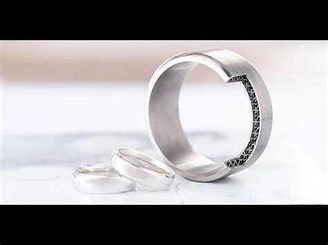 Dora Platinum D Wedding Bands Youtube