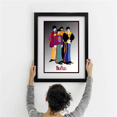 The Beatles Yellow Submarine Poster Framed or Three Print - Etsy