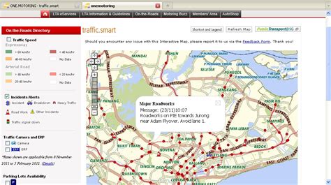 OneMap.sg: ONE.MOTORING Traffic.Smart - Your One Stop Site for all ...