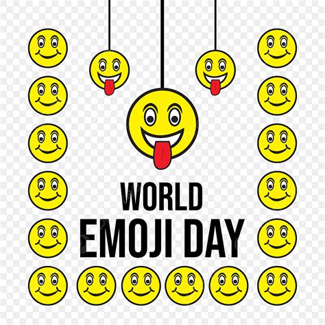 World Emoji Day Design Creative Png World Emoji Emoji Day World