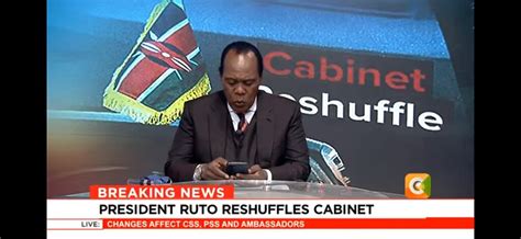 BREAKING NEWS CABINET RESHUFFLE UNDERWAY News Politics Kenya Talk