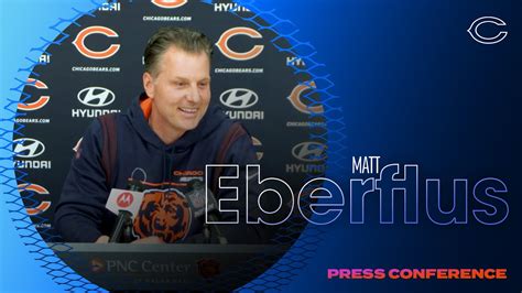 Matt Eberflus We Never Put A Ceiling On Anybody The Skies The Limit Chicago Bears Youtube