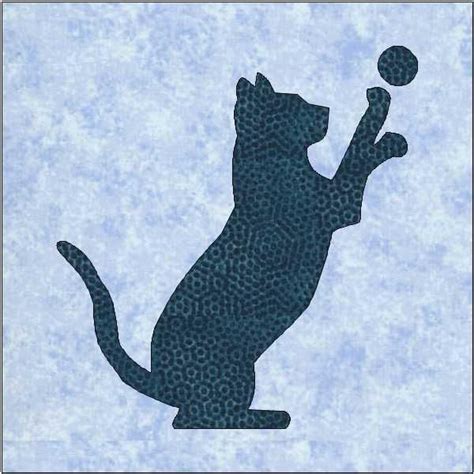 Cat Silhouette Block Pattern By Quiltingbyjacqu Craftsy Cat Quilt