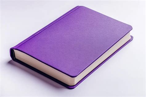 purple notebook   white background premium ai generated image