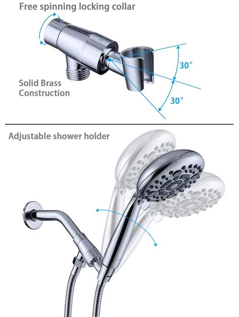 G Promise Handheld Shower Head High Pressure 6 Spray