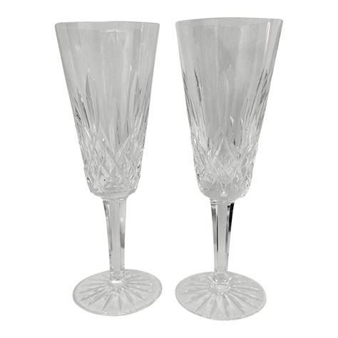 Vintage Traditional Waterford Crystal Lismore Champagne Flutes - a Pair ...