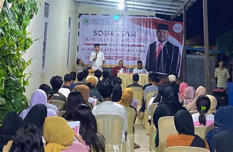 Dihadapan Generasi Muda Reza Sampaikan Pentingnya Pemahaman Wawasan