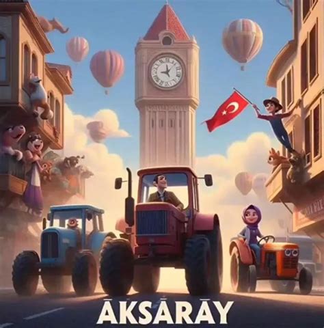 Yapay zeka Aksarayın çizgi film afişini çizdi haberaksaray