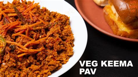 Veg Keema Pav Recipe Soya Keema Pav YouTube