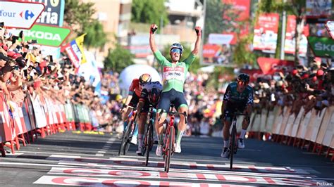 Vuelta A Espana Mads Pedersen Wins Stage As Roglic Crashes And